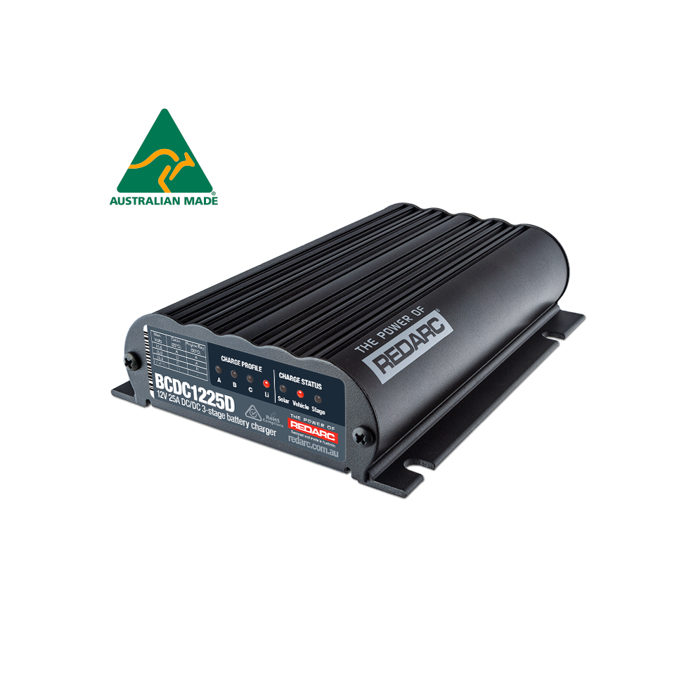 REDARC BCDC1225D Dual Input 25A Battery Charger